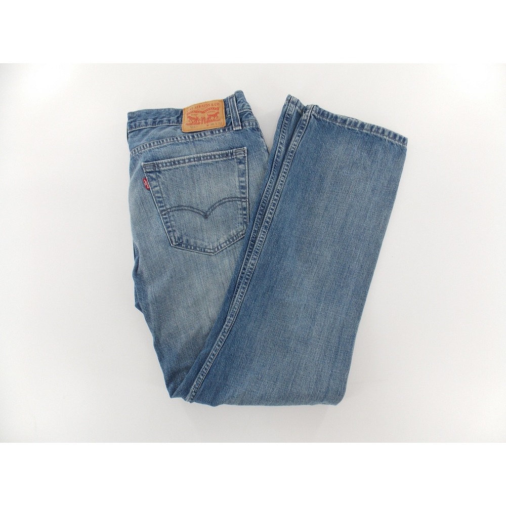 Levis 550 Relaxed Fit Jeans Denim Pants Mens 36x32 Blue Medium Wash Straight Leg